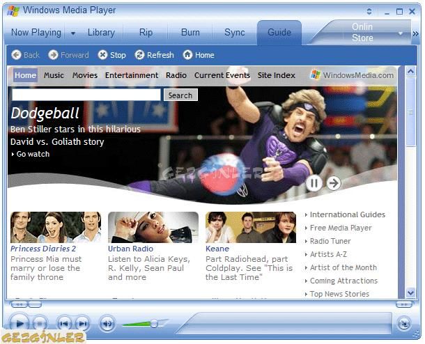 Windows Media Player Ekran Goruntusu Gezginler Windows Media Player Ekran Goruntusu Gezginler