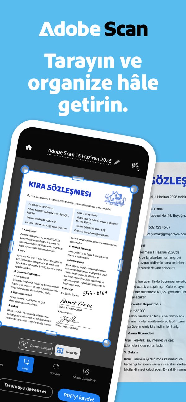 Adobe Scan: Belge Tarama Resimleri