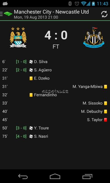 Download this Android Soccer Football Live Scores Ekran Leri picture