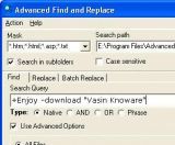 Advanced Find and Replace screenshot