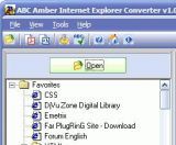 ABC Amber Internet Explorer Converter screenshot