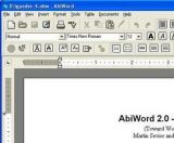 AbiWord screenshot