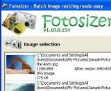 Fotosizer screenshot