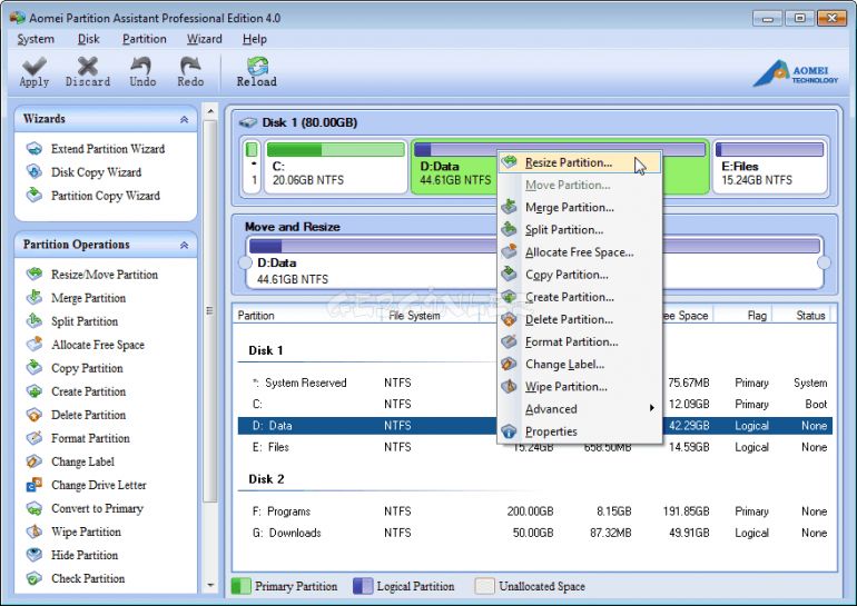 aomei partition assistant standard free aomei partition assistant standard free