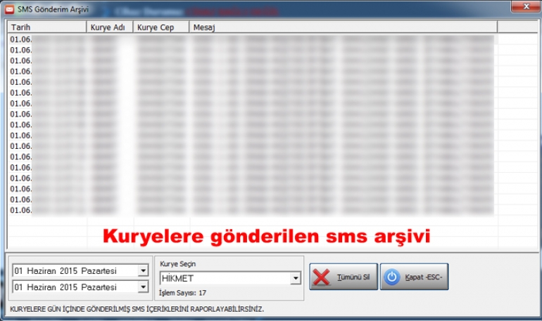 Arayan No Göster CID Sipariş Takip Ekran Görüntüsü