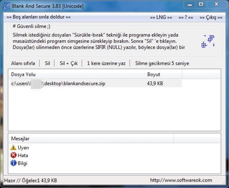 Blank and secure ekran g r nt s gezginler