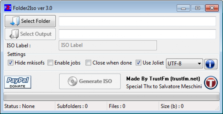 Folder support. Folder 2. Folder to ISO.