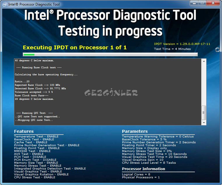 intel processor diagnostic tool 64 bit windows 10