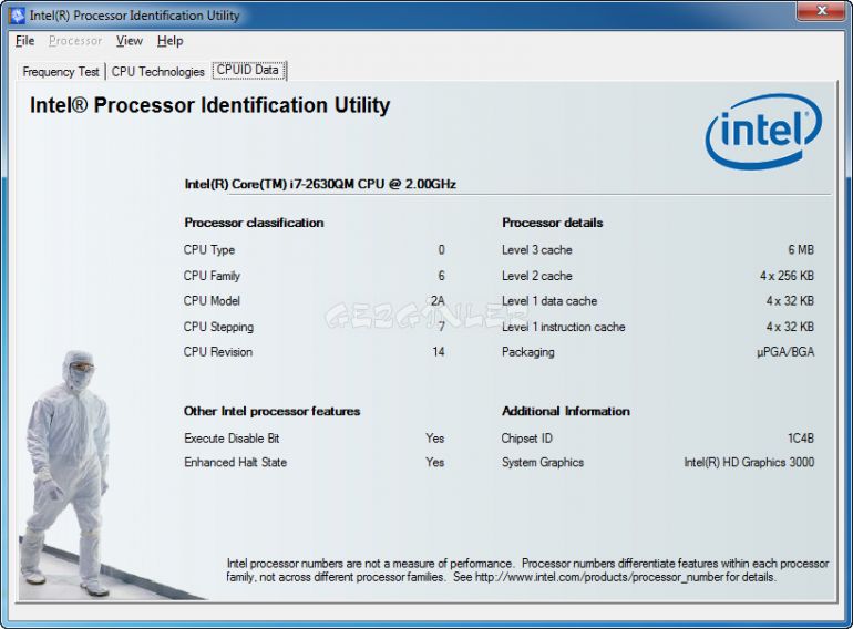 intel processor id intel processor id