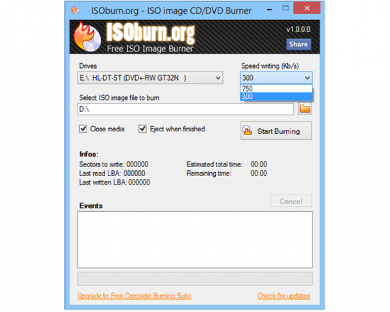 ISOburn Ekran Görüntüsü Gezginler