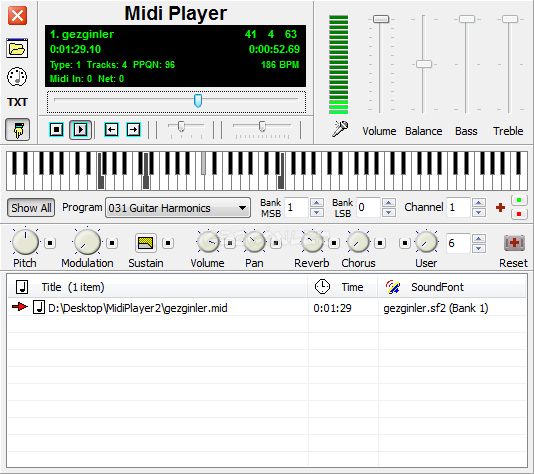 Ultralight midi player. Ultralight midi player