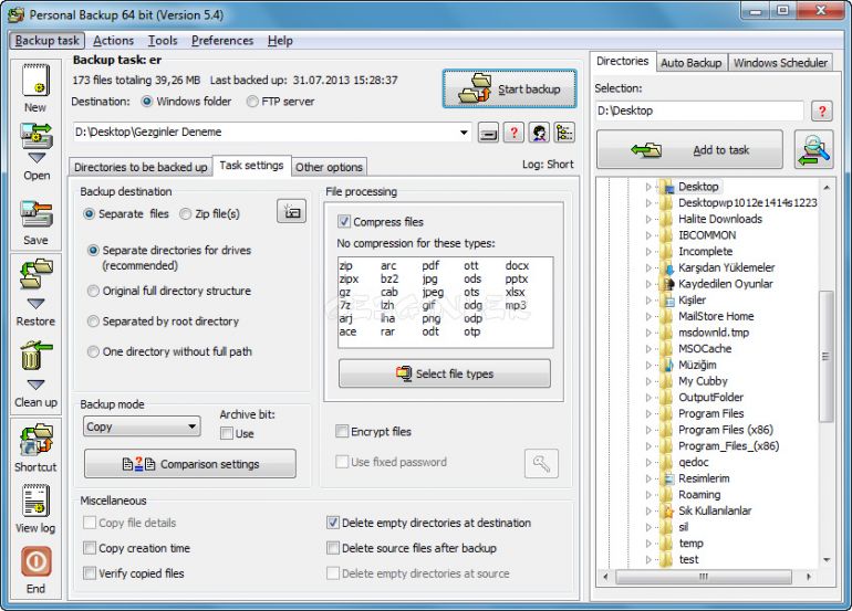 personal computer backup