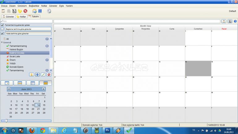 TaskUnifier Ekran Görüntüsü - Gezginler