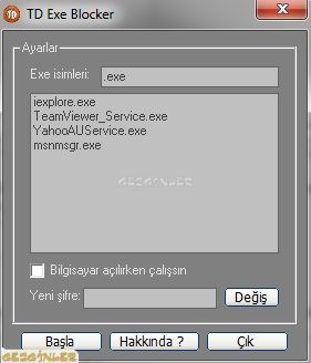 TD Exe Blocker Ekran Görüntüsü - Gezginler