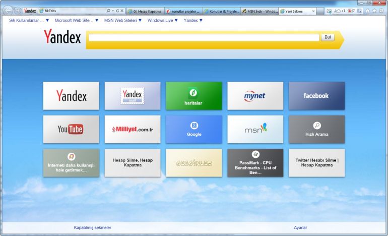 Yandex Elements Ekran Görüntüsü - Gezginler