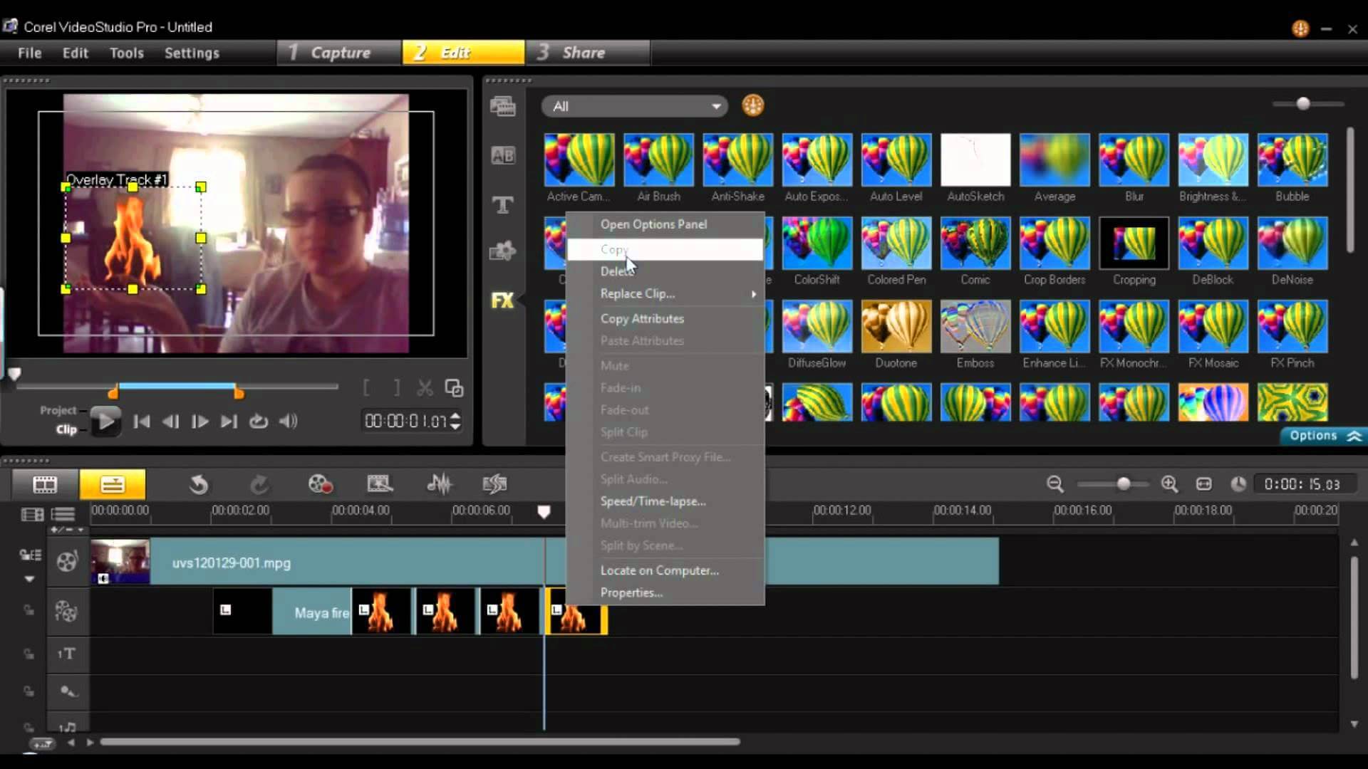 Corel VideoStudio Pro Ekran Görüntüsü - Gezginler