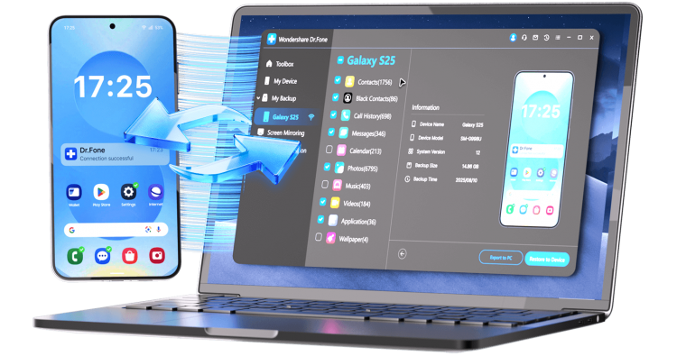 Dr.Fone - Android Data Manager Ekran Goruntusu