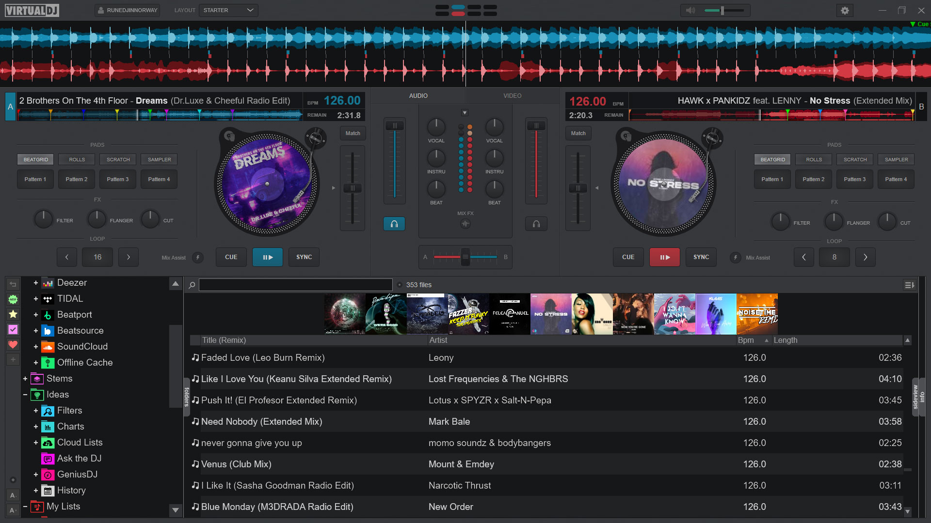 Virtual DJ Ekran Goruntusu