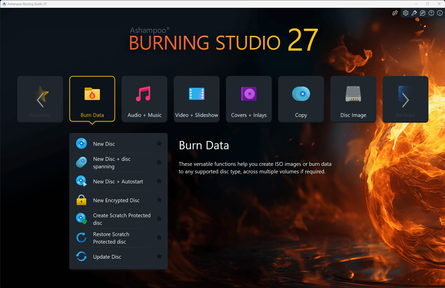 Ashampoo Burning Studio Ekran Goruntusu