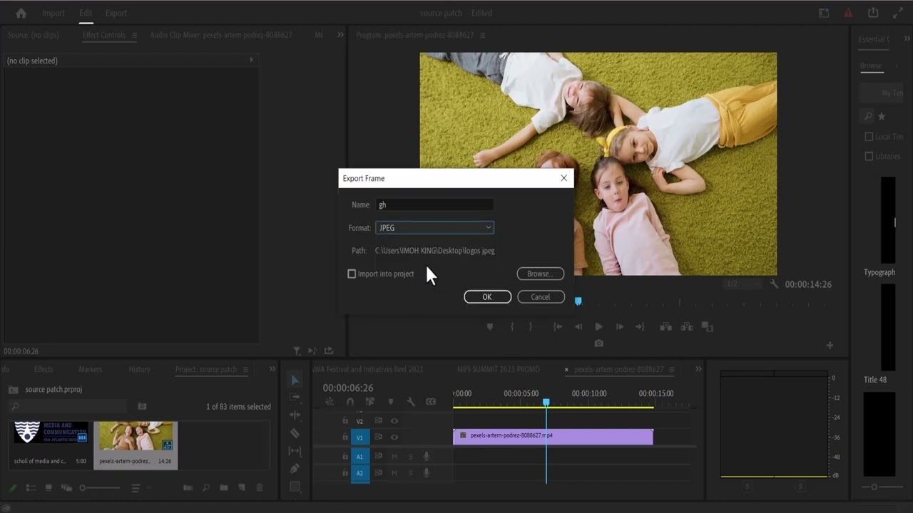 Adobe Premiere Pro Ekran Goruntusu