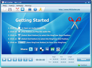 MP3 Cutter Ekran Goruntusu