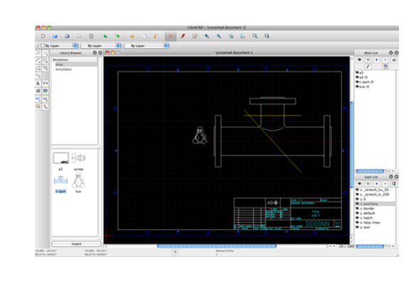 LibreCAD Ekran Goruntusu