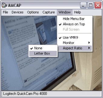 AMCap Ekran Goruntusu