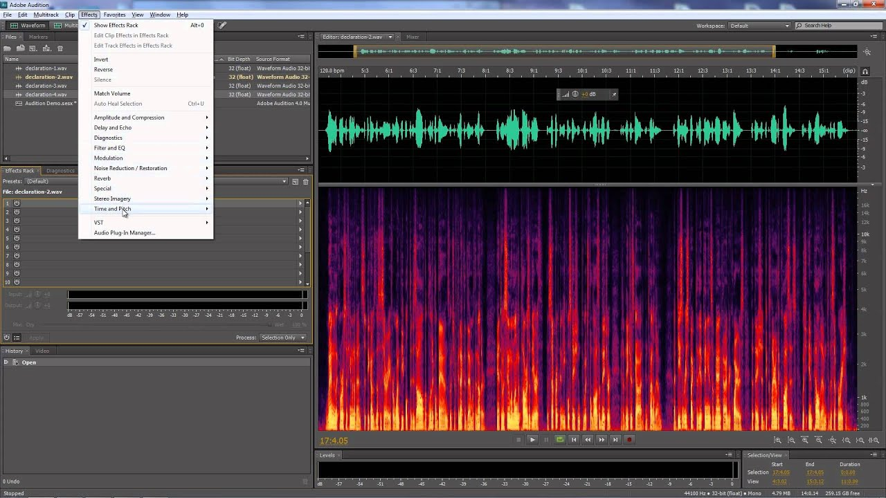 Adobe Audition Ekran Goruntusu