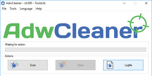 AdwCleaner Ekran Goruntusu