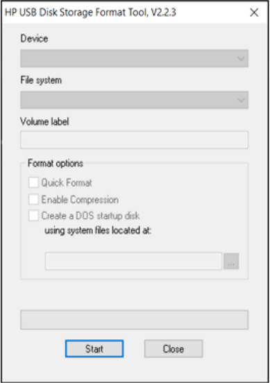 HP USB Disk Storage Format Tool Ekran Goruntusu