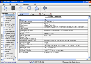 WinAudit Ekran Goruntusu