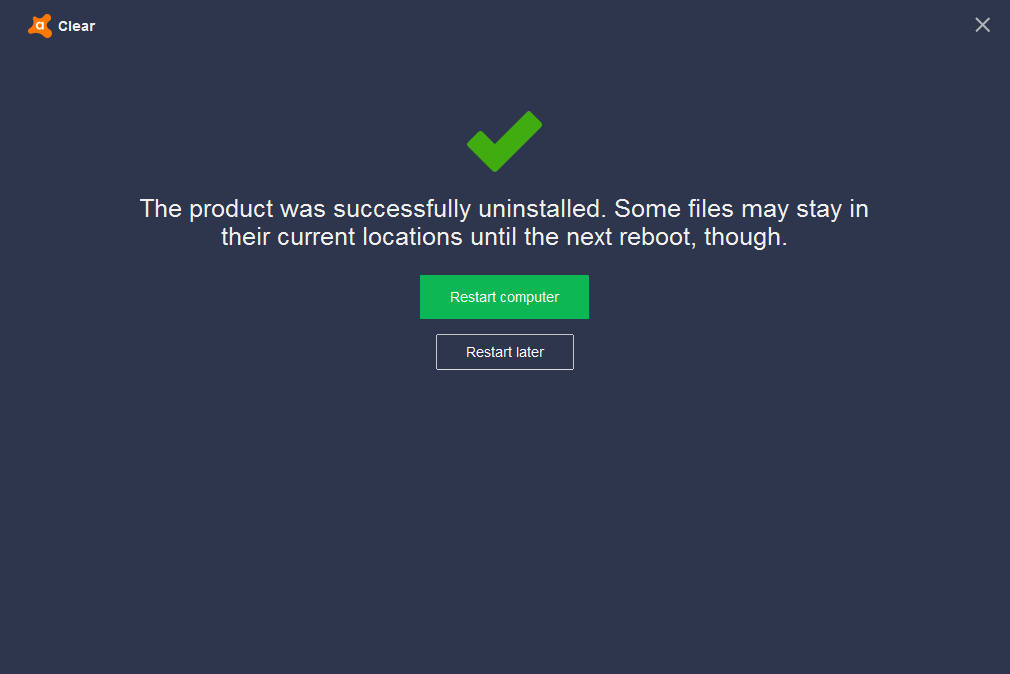 Avast Clear Ekran Goruntusu