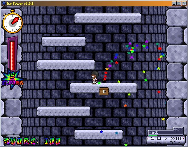 Icy Tower Ekran Goruntusu