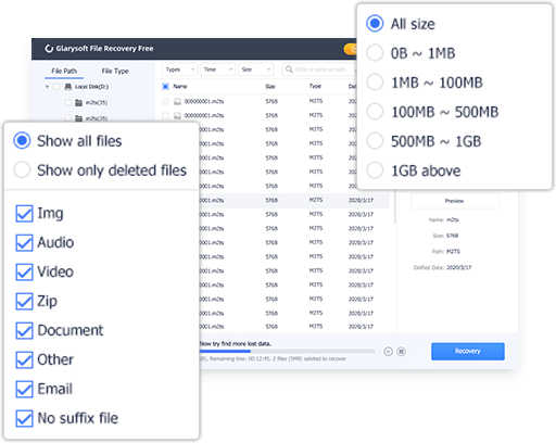 Glarysoft File Recovery Free Ekran Goruntusu