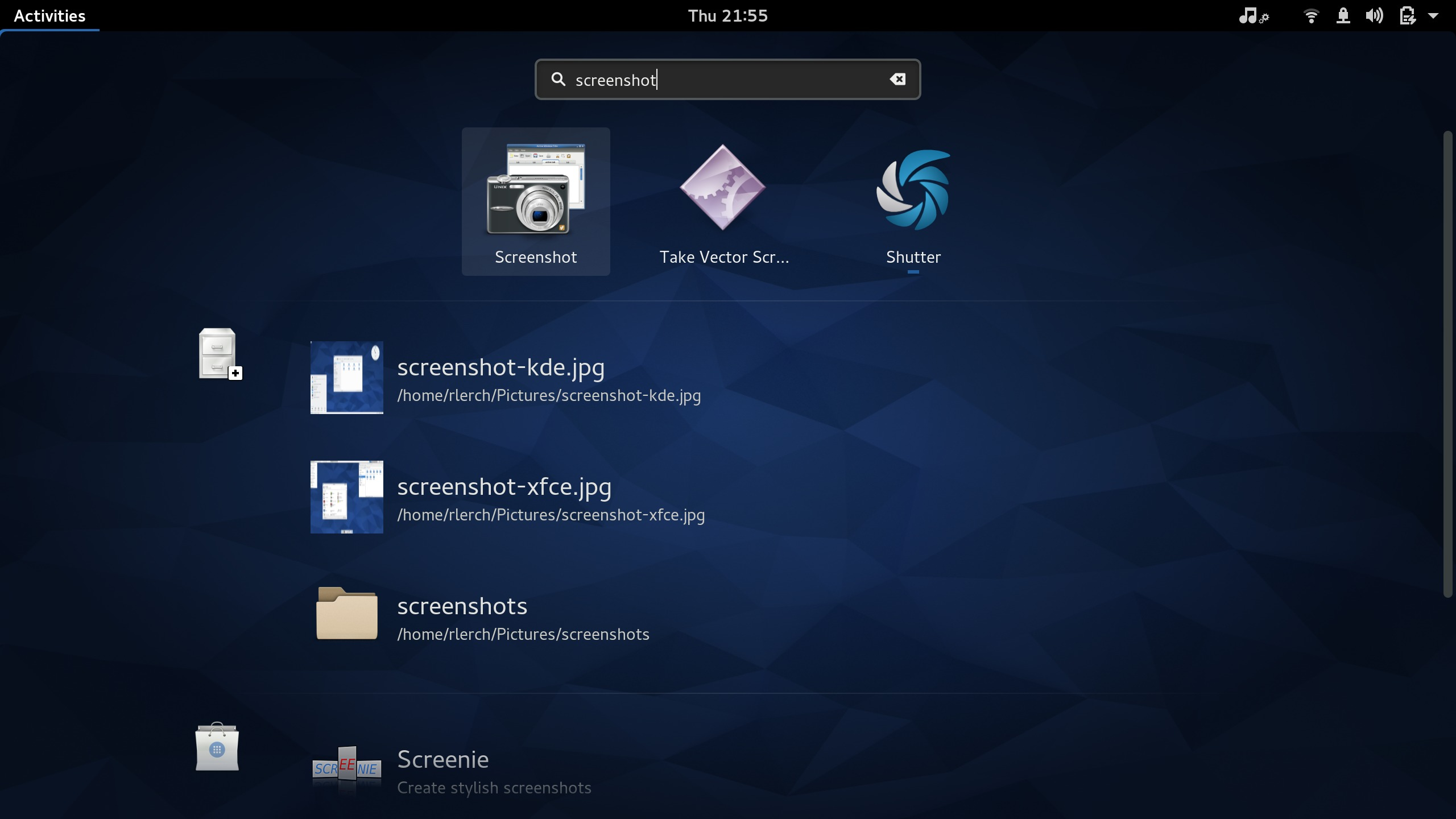 Fedora Ekran Goruntusu