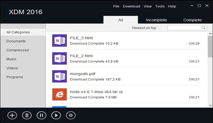 Xtreme Download Manager (XDM) Ekran Goruntusu