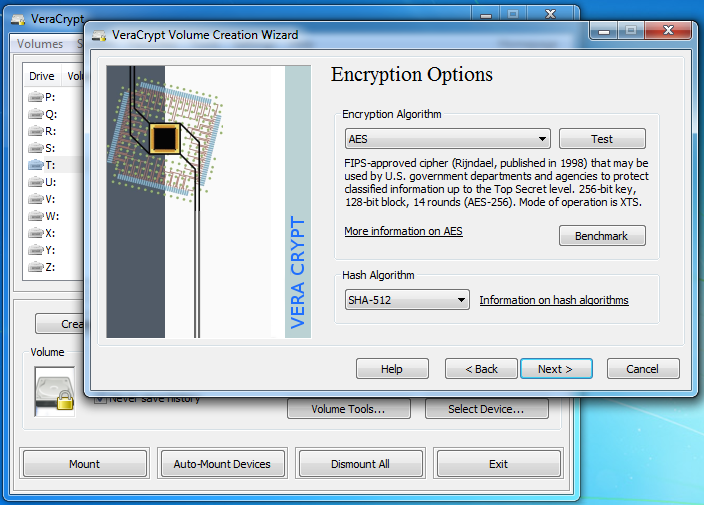 VeraCrypt Ekran Goruntusu