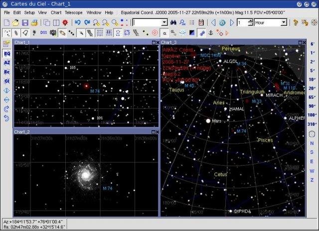Sky Chart Ekran Goruntusu