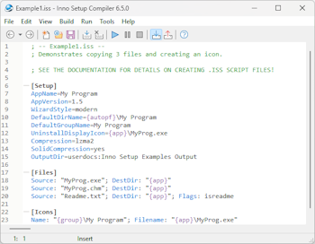 Inno Setup Compiler Ekran Goruntusu