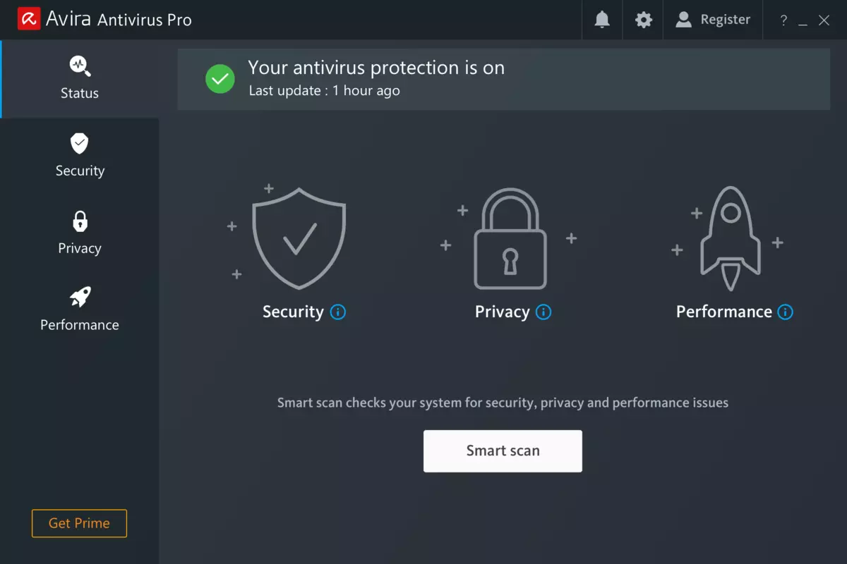 Avira Antivirus Pro Ekran Goruntusu