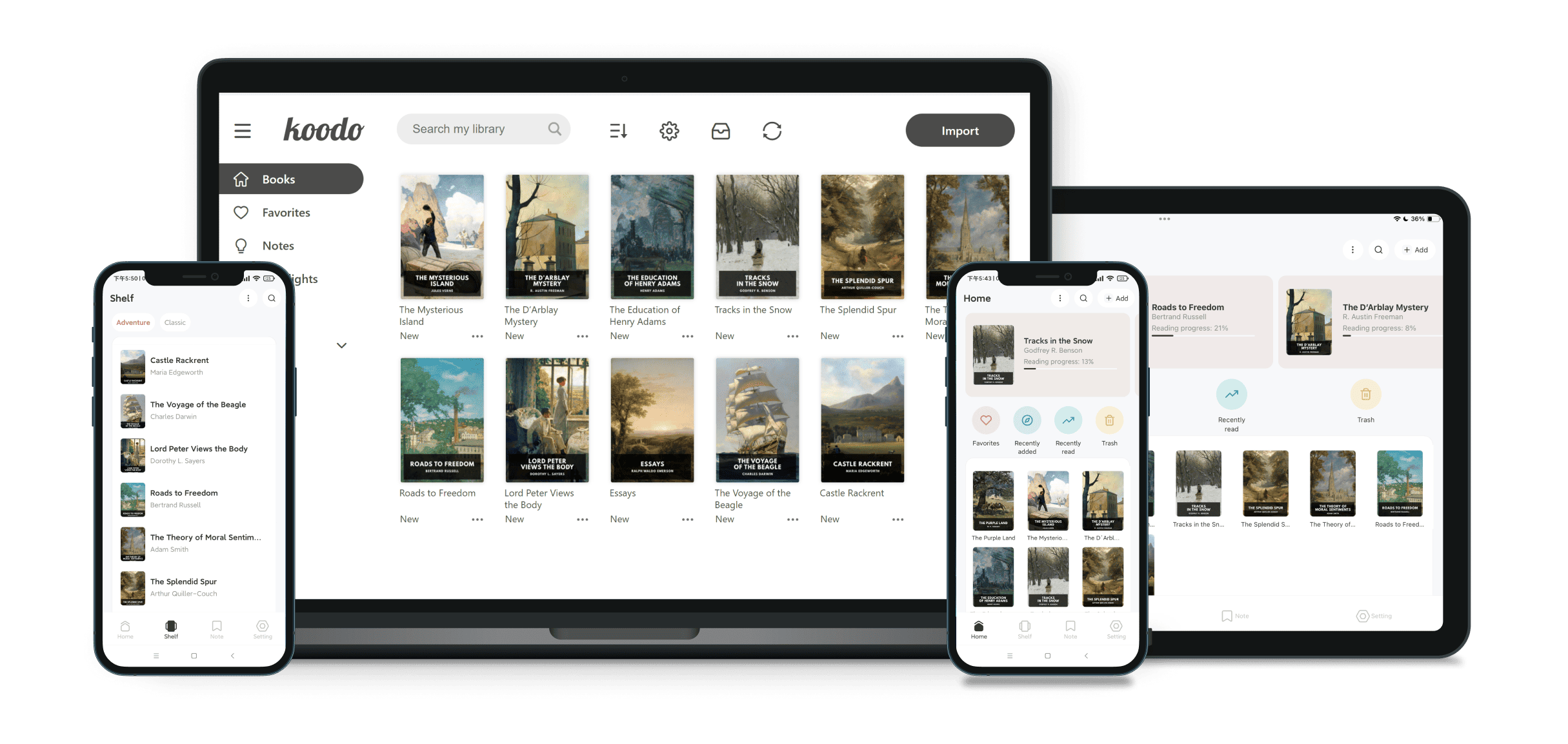 Koodo Reader Ekran Goruntusu
