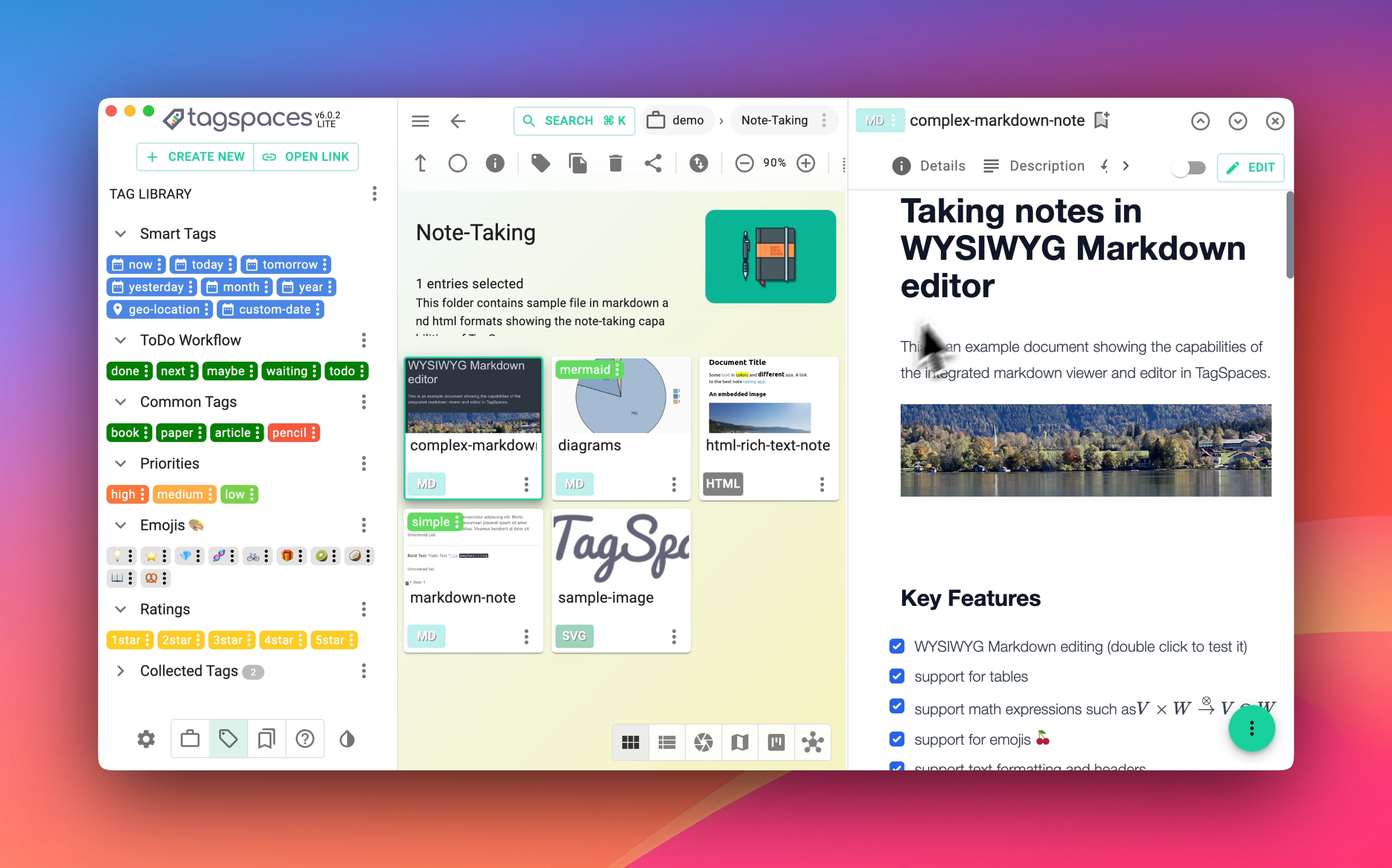 TagSpaces Ekran Goruntusu