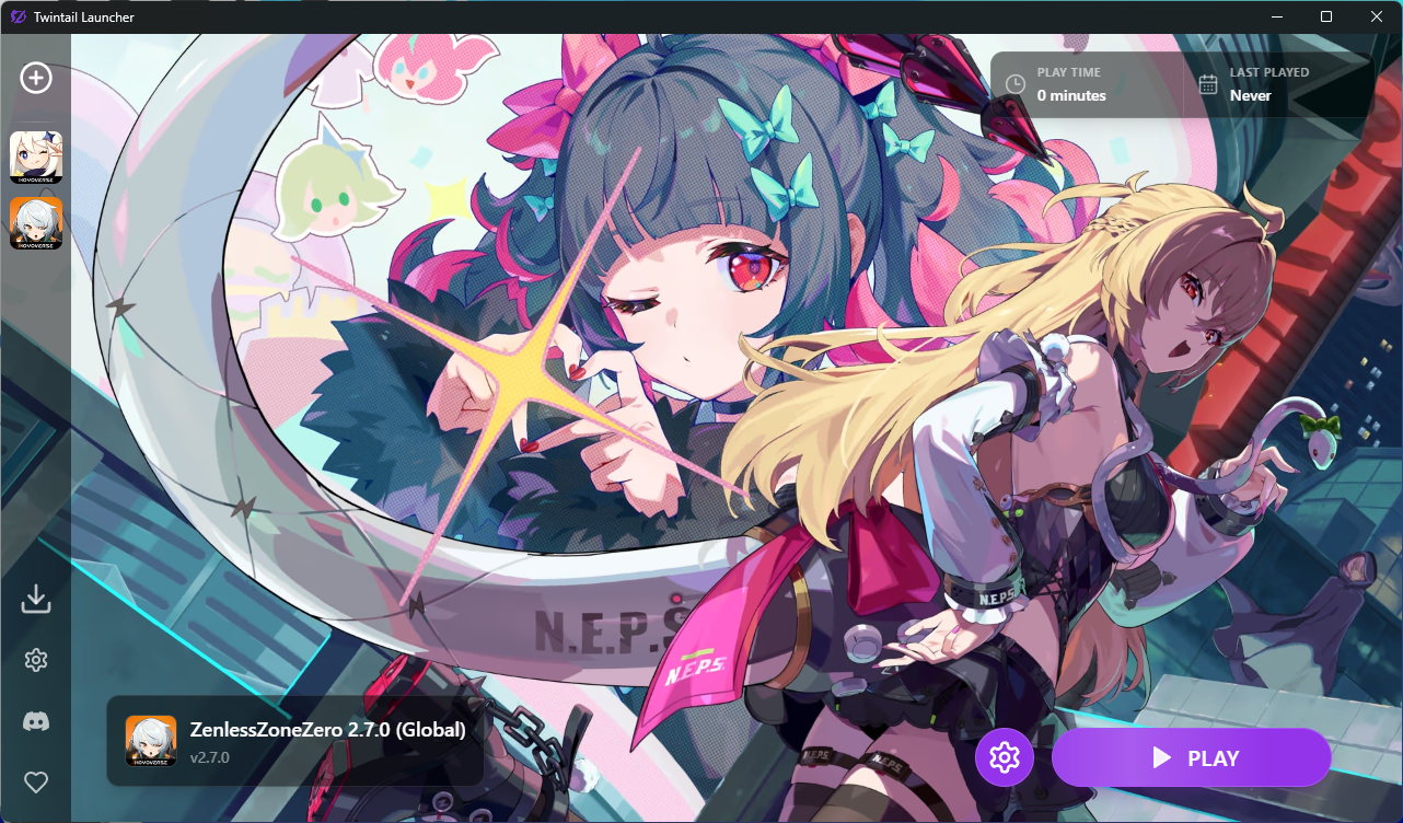 Twintail Launcher Ekran Goruntusu