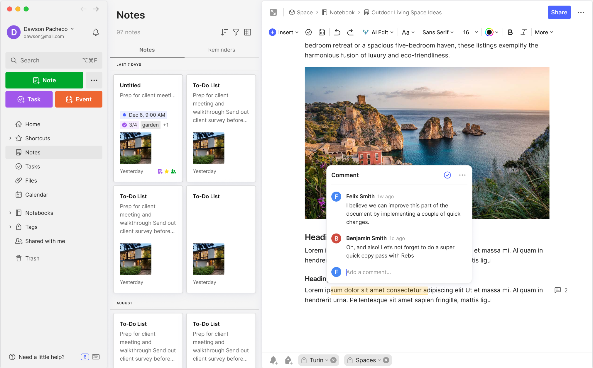 Evernote Ekran Goruntusu