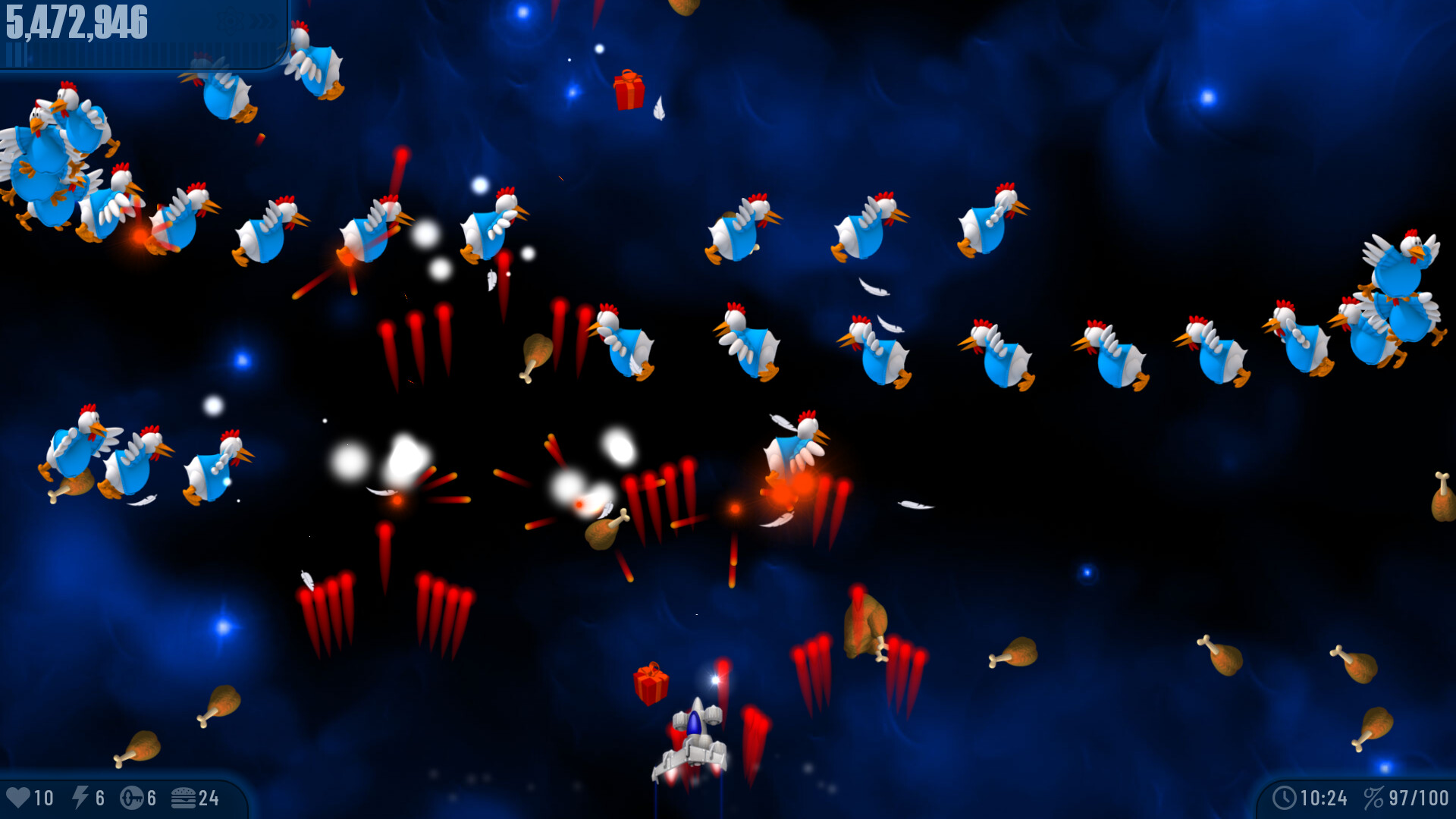 Chicken Invaders Ekran Goruntusu