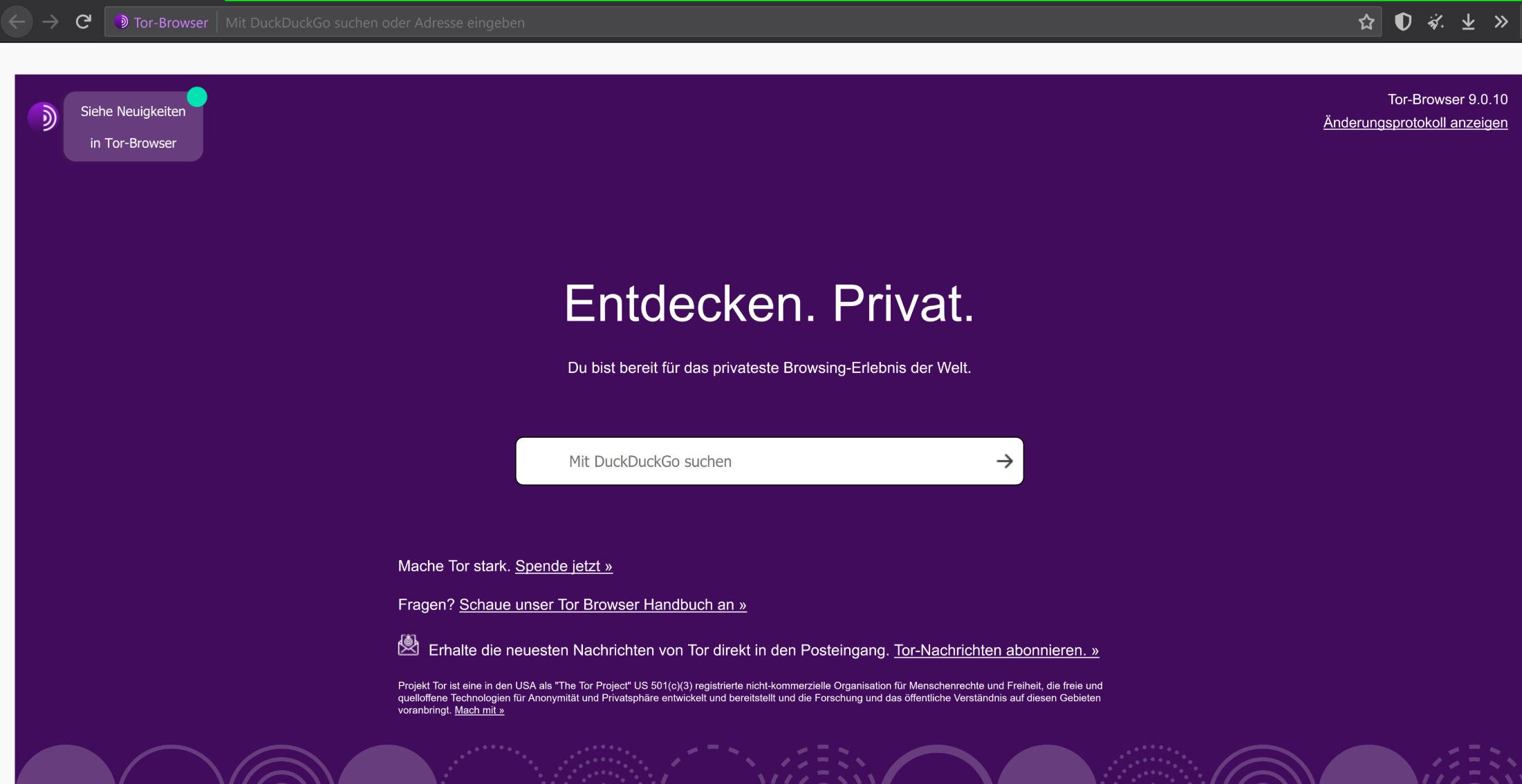 Tor Browser Ekran Goruntusu
