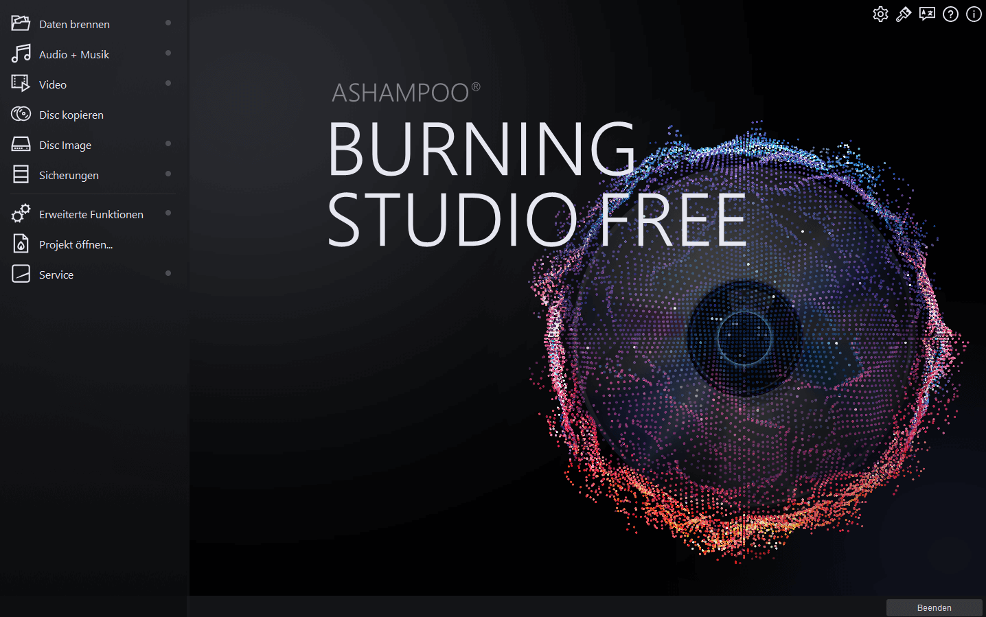 Ashampoo Burning Studio Free Ekran Goruntusu