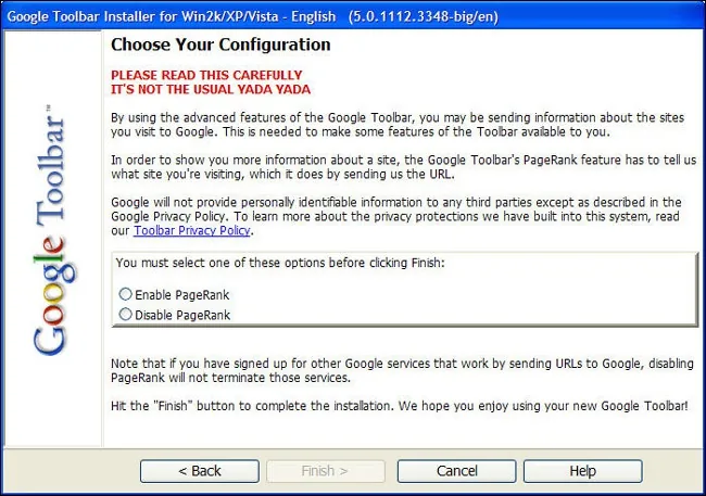 Google Araç Çubuğu Ekran Goruntusu