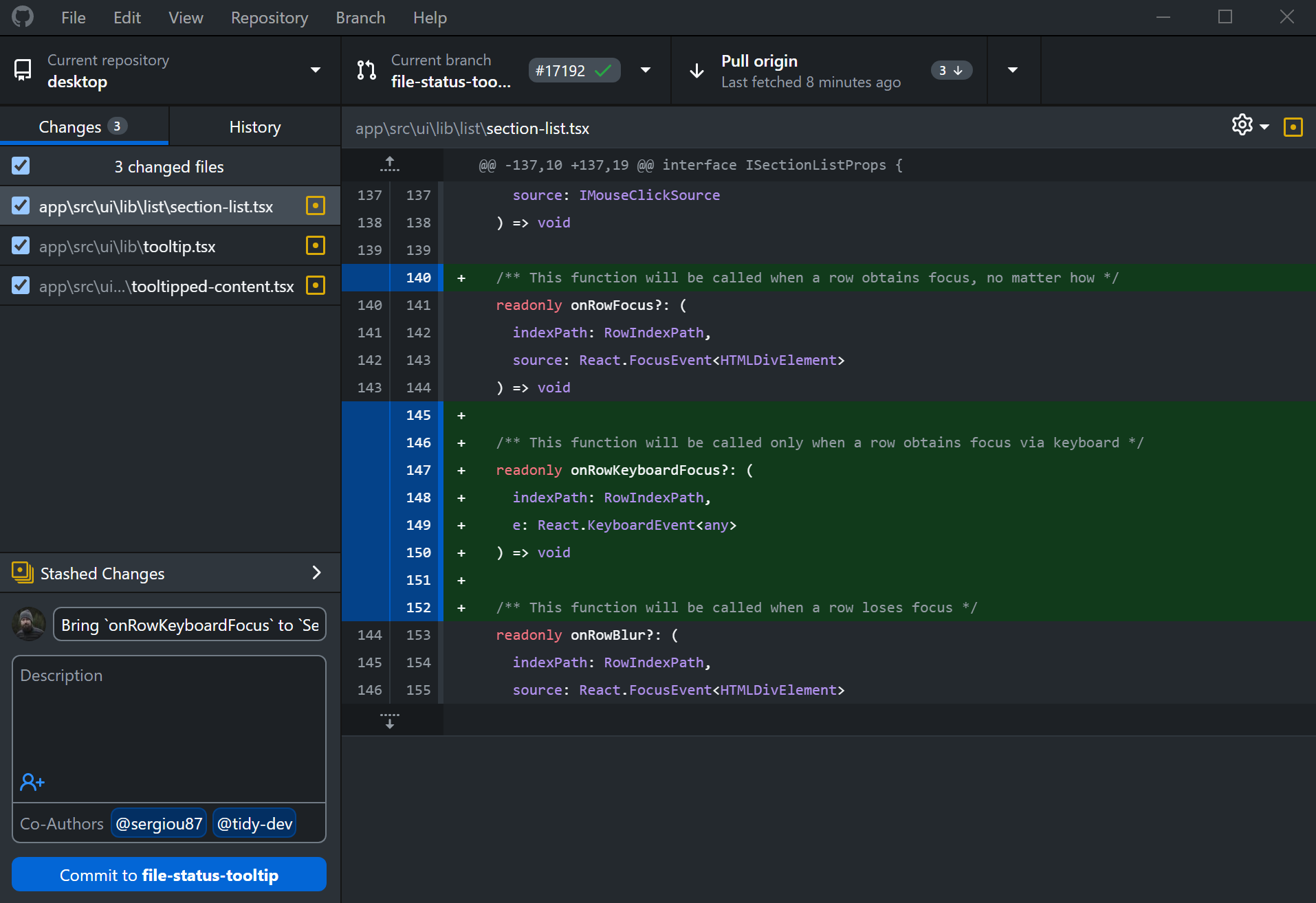 Github desktop ekran g r nt s gezginler