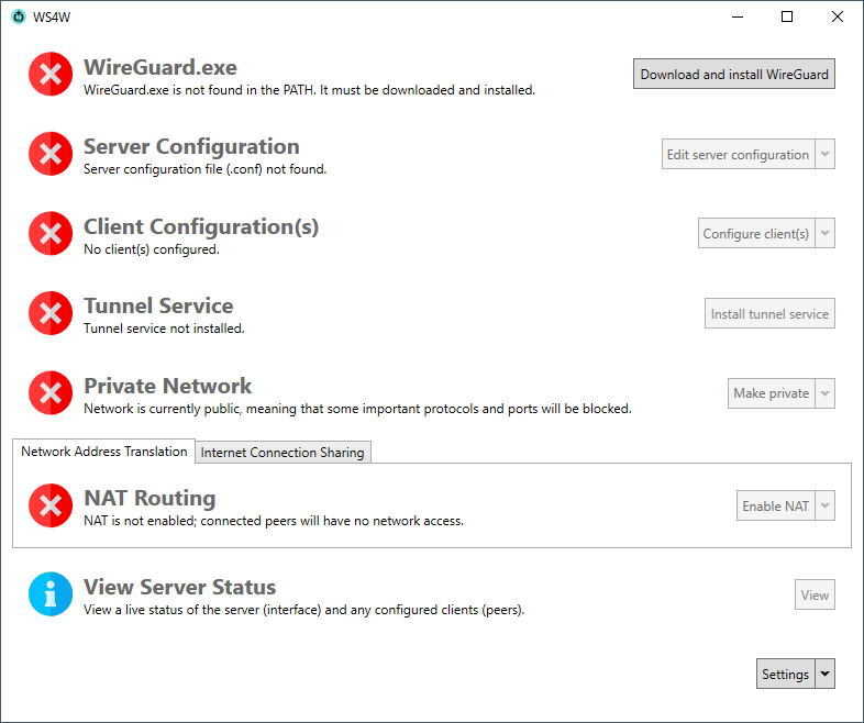 Wg Serverfor Windows